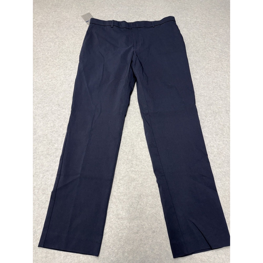 Ralph Lauren Mens 36x32 Navy Blue Stretch Dress Trousers Office Pants NEW